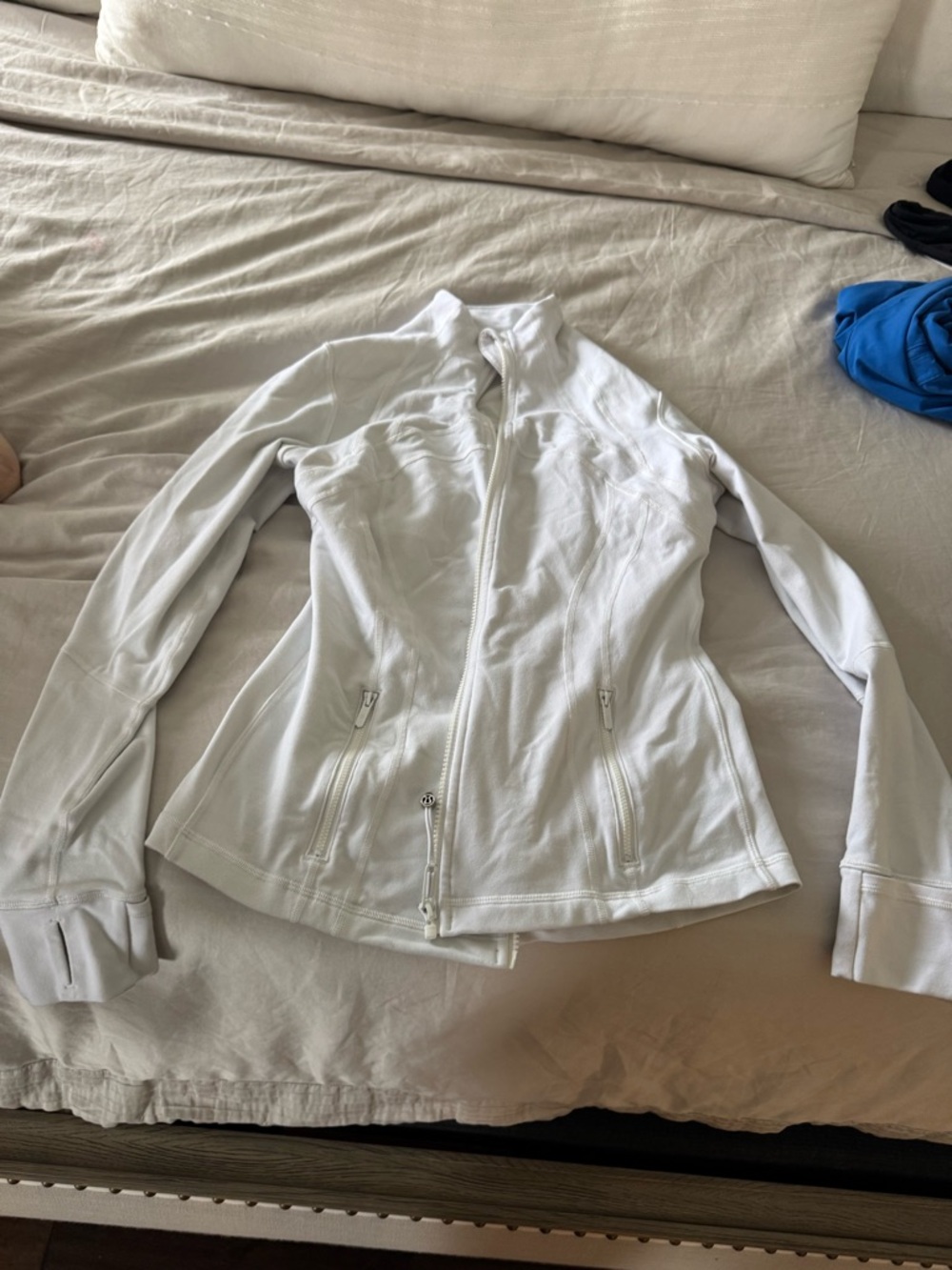 lululemon athletica White Zip-Up Define Jacket